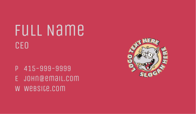 Bulldog Mascot Esports Business Card Image Preview