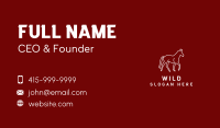White Wild Horse Business Card Image Preview