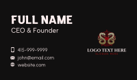 Serpent Snake Pentagram Business Card Preview