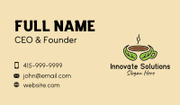 Herbal Hot Coffee Business Card Design