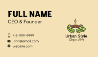 Herbal Hot Coffee Business Card Design