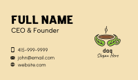 Herbal Hot Coffee Business Card Image Preview