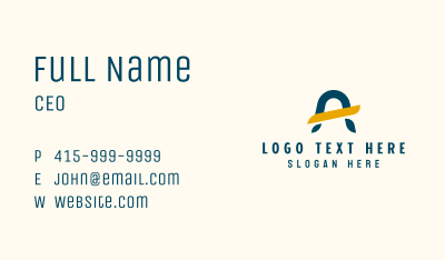 Corporate Letter A Business Card Image Preview