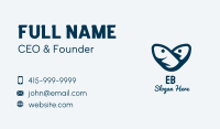 Blue Tuna Heart Business Card Image Preview