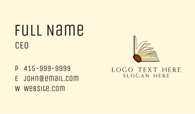 Educational Book Publishing Business Card Image Preview