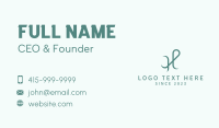 Fashion Boutique Letter H Business Card Design