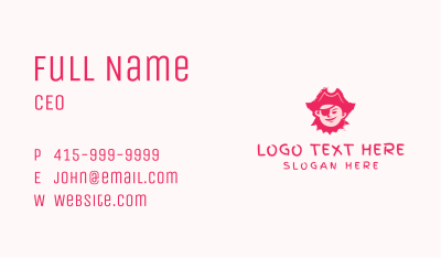 Pirate Costume Toy Store  Business Card Image Preview