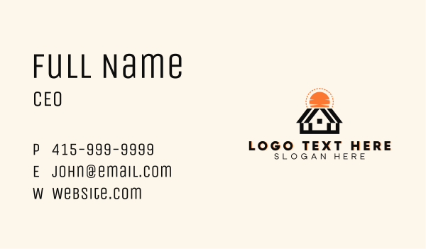 Residential House Property Business Card Design Image Preview