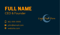 Whimsical Lunar Wordmark Business Card Image Preview
