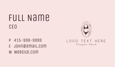 Sexy Woman Lingerie Business Card Image Preview