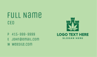 Green Cannabis Castle  Business Card Image Preview
