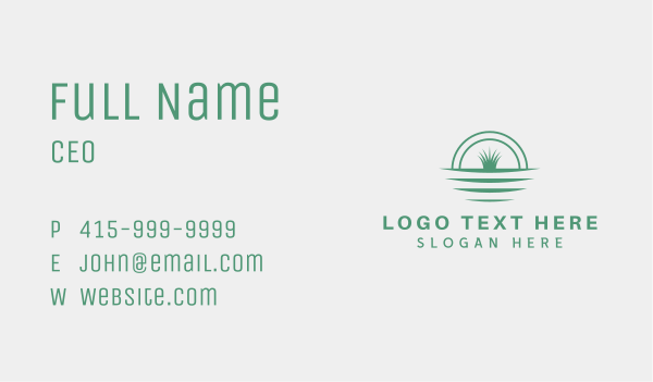 Grass Lawn Garden Business Card Design Image Preview