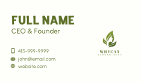 Woman Leaf Wellness Business Card Image Preview
