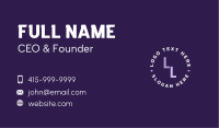 Generic Business Lettermark Business Card Image Preview