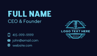 Mechanical Engrave Laser Business Card Design