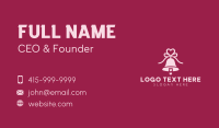 Heart Ribbon Bell Business Card Preview