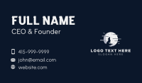 Moon Howling Wolf Business Card Design