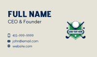 Golf Club Ball Business Card Design