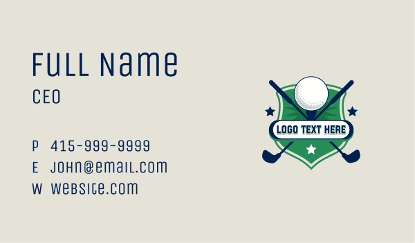 Golf Club Ball Business Card Design Image Preview