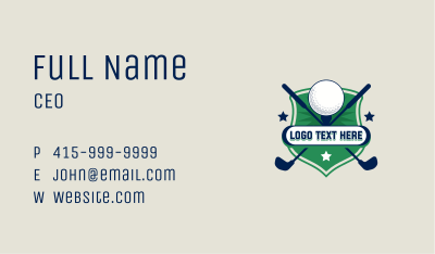 Golf Club Ball Business Card Image Preview