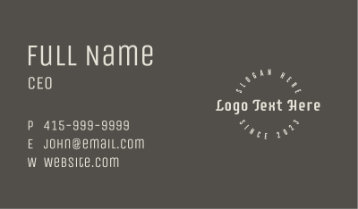 Round Business Badge Business Card Image Preview