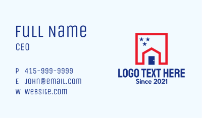 Patriot House Realty  Business Card