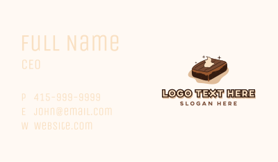 Fudge Brownie Pastry Business Card Image Preview