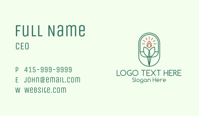 Natural Scented Candle Business Card Image Preview