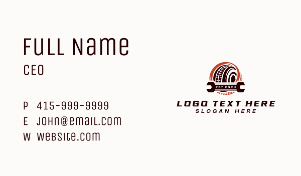 Tire Repair Automotive Business Card Design Image Preview