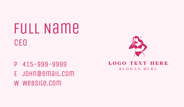 Lingerie Fashion Boutique Business Card Design Image Preview