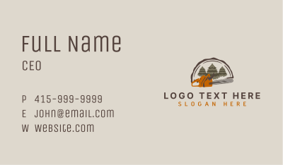 Lumber Tree Chainsaw Business Card Image Preview