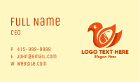 Abstract Orange Duck Business Card Image Preview