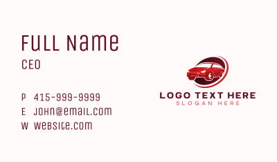 Car Garage Detailing Business Card Image Preview