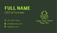 Eco Friendly Printer Business Card Image Preview
