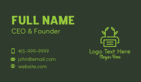 Eco Friendly Printer Business Card Preview