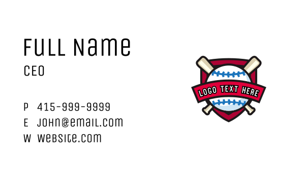 Baseball League Club Business Card Design Image Preview