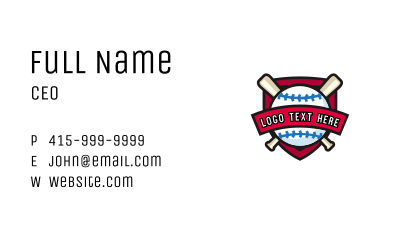 Baseball League Club Business Card Image Preview