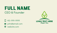 Eco Leaf Sprout Business Card Preview