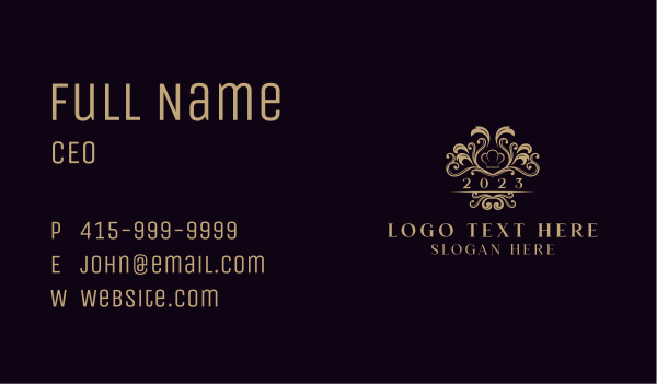 Luxury Restaurant Dining Business Card Design Image Preview