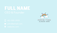Rainbow Sky Cloud Business Card Image Preview