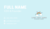 Rainbow Sky Cloud Business Card Image Preview