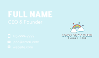 Rainbow Sky Cloud Business Card Design