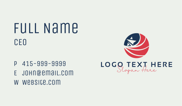 Patriot Star USA Business Card Design Image Preview