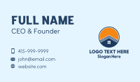 Home Realtor Emblem  Business Card Design