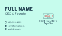 Fish Restaurant Outline  Business Card Image Preview