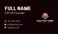 Mic Podcasting Skull Business Card Design