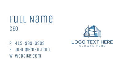Blueprint Architecture Engineering Business Card Image Preview