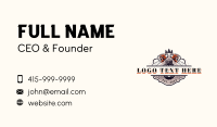 Lumber Chainsaw Woodcutter Business Card Design