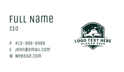 Gardening Lawn Mower Business Card Image Preview