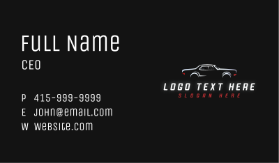 Car Detailing Auto Business Card Image Preview